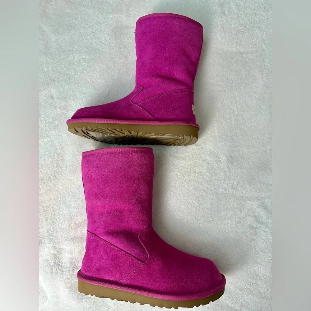 UGG Lil Sunshine Fuschia Pink Suede Boots Size 3